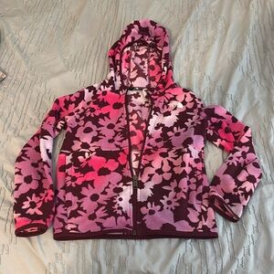 The North faces girls zip up fleece